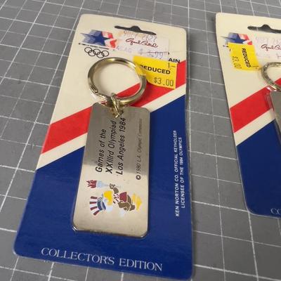 (3) Los Angels 1984 OLYMPIC Key Chains 