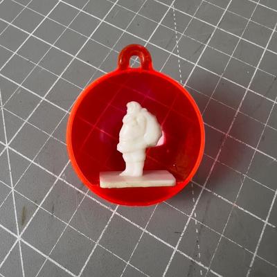 (7) 1960's Dear, Tree, Santa & Camel Plastic Ornament