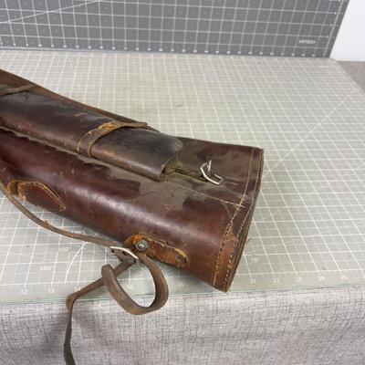 Antique Shot Gun Scabbard or Rifle Case, Leather 