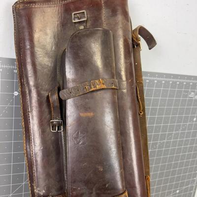 Antique Shot Gun Scabbard or Rifle Case, Leather 