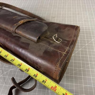 Antique Shot Gun Scabbard or Rifle Case, Leather 