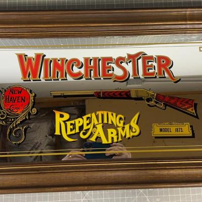 Vintage Winchester Repeating Arms Mirror 