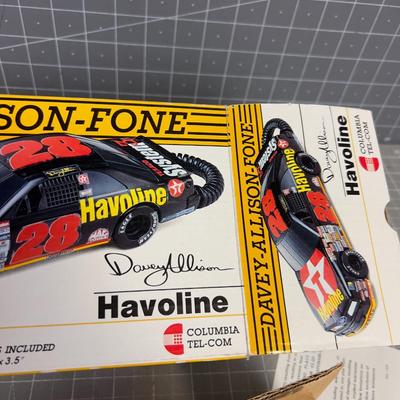 NASCAR Davey Allison Phone TELEPHONE! No 28 HAVOLINE, Collectible 