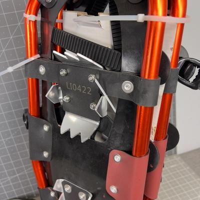 Pair of Explorer 25" Snow Shoes with Bag, NEW Metallic Orange 