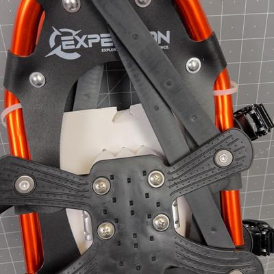 Pair of Explorer 25" Snow Shoes with Bag, NEW Metallic Orange 