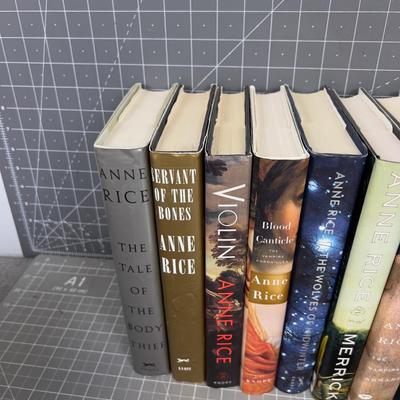 Large Collection of ANN RICE Hard Back Books 