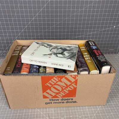 Large Collection of ANN RICE Hard Back Books 