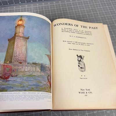 1937 WONDERS OF THE PAST, 2 Vol Set 