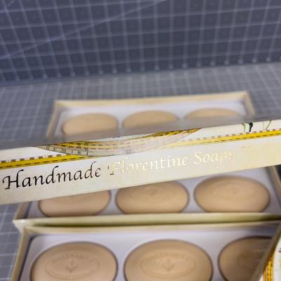 Hand Made (2) Boxes of Florentine Soap 