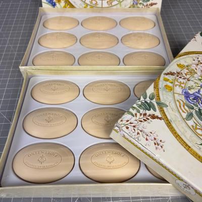 Hand Made (2) Boxes of Florentine Soap 