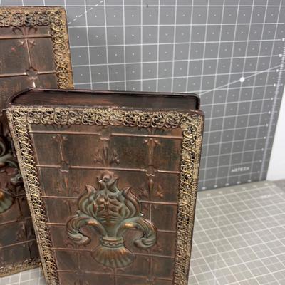 Metal Fleur De Le' Nested Boxes 