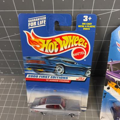 3 New Hot Wheels on the Card, NEW