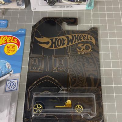4 New Hot Wheels on the Card, NEW