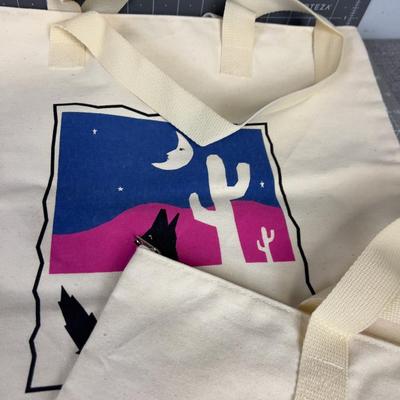 Canvas Totes, NEW Coyote Howling at the Moon