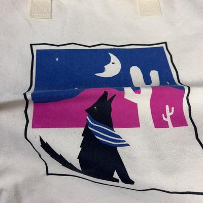 Canvas Totes, NEW Coyote Howling at the Moon