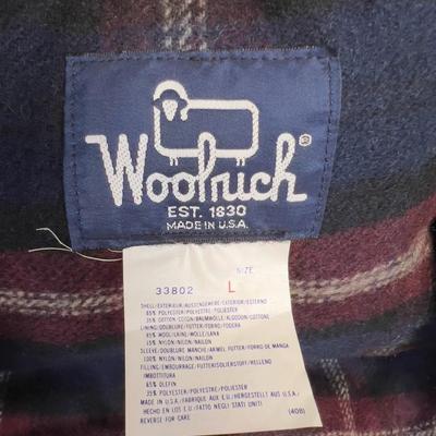 WOOLRICH Coat MANS Flannel Wool Lining With Hood