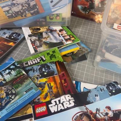 2 Plastic Tubs of LEGO INSTRUCTION BOOKS! WOW!!! 