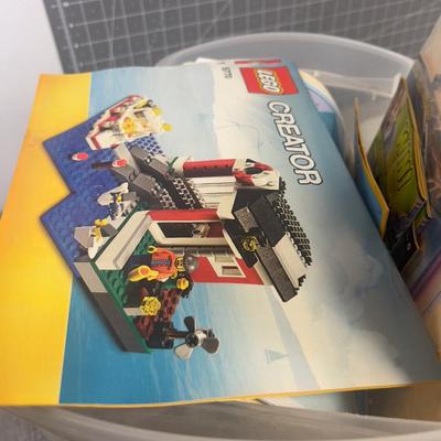 2 Plastic Tubs of LEGO INSTRUCTION BOOKS! WOW!!! 
