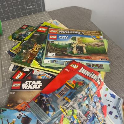 2 Plastic Tubs of LEGO INSTRUCTION BOOKS! WOW!!! 