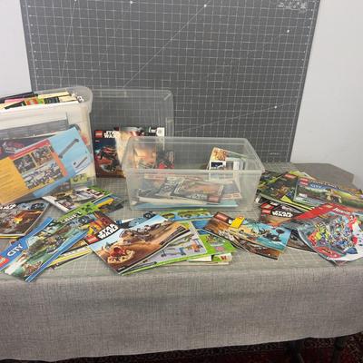 2 Plastic Tubs of LEGO INSTRUCTION BOOKS! WOW!!! 