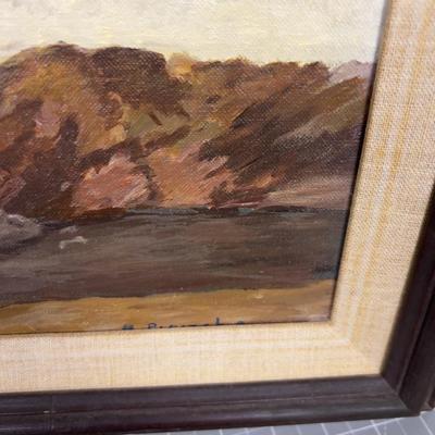 Ocean Scape Oil on Board