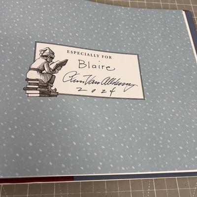 Polar Express Book, Signed and Personalized With Gold Ornament
