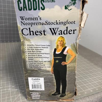 Women's Neoprene  CADDIS System Chest Waders NEW 