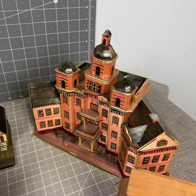 (12) Absolutely Fabulous Hand Painted Detailed Straw like Village
