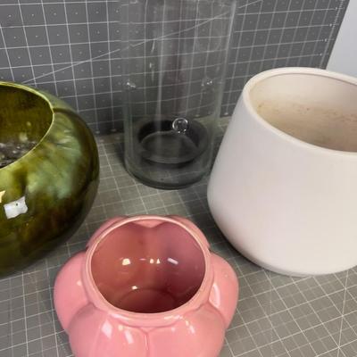 Vases Planters Mixed Lot 