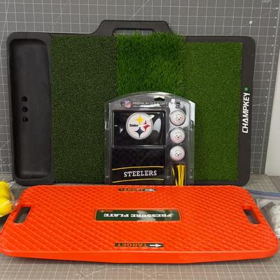 Golf Practice Lot: Turf, balls etc.