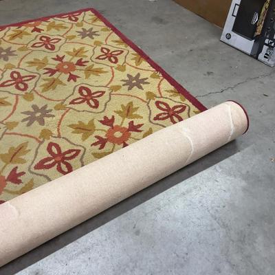 Large Area Rug 8' x 10' Leaf Pattern 