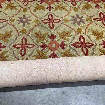 Large Area Rug 8' x 10' Leaf Pattern 
