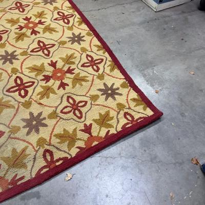 Large Area Rug 8' x 10' Leaf Pattern 
