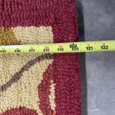 Large Area Rug 8' x 10' Leaf Pattern 