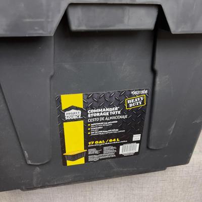 2 Heavy Duty Commander Storage Tote 17Gallon