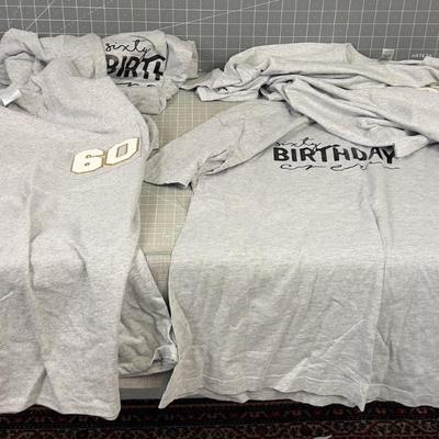 60th Birthday Crew T-shits (4) 