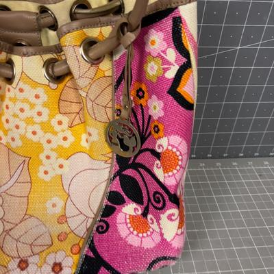 Spartina Natural Linen Tropical Handbag 