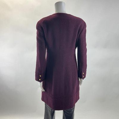514 Vintage CHANEL Boutique Plum Coat Dress
