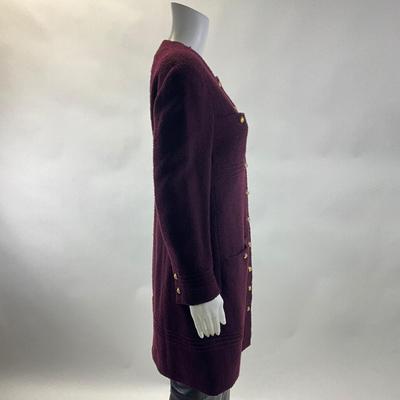 514 Vintage CHANEL Boutique Plum Coat Dress