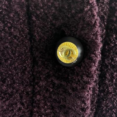 514 Vintage CHANEL Boutique Plum Coat Dress
