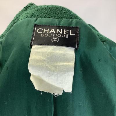 515 Vintage CHANEL Boutique Evergreen Coat Dress