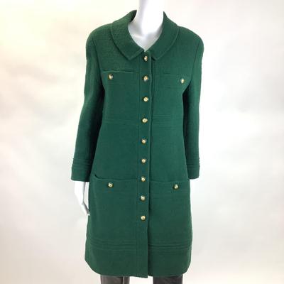 515 Vintage CHANEL Boutique Evergreen Coat Dress