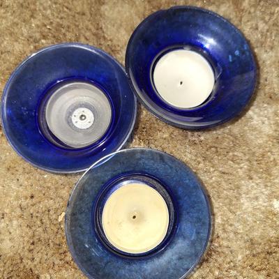 3 Blue Tealight