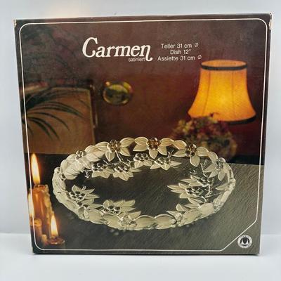 Walther Glass Mikasa Carmen 12.5” Dish / Plate