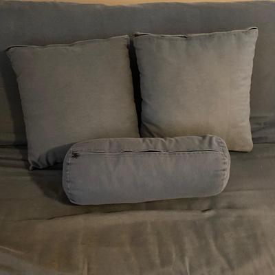 Wooden Futon Frame with Mattress (D-BM)