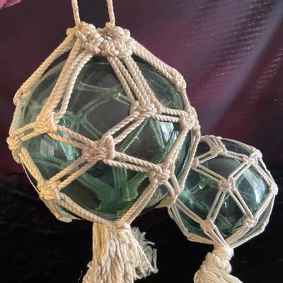 Two Glass Fishing Floats (D-BM)