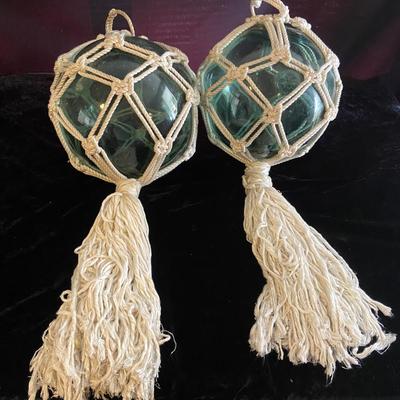 Two Glass Fishing Floats (D-BM)