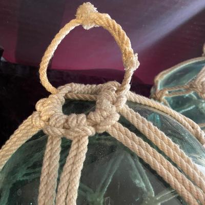 Two Glass Fishing Floats (D-BM)