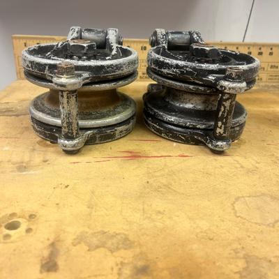 Two Campbell Aluminum Pulleys (B1-MG)