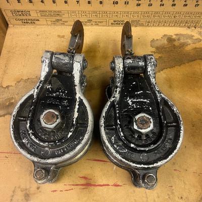 Two Campbell Aluminum Pulleys (B1-MG)